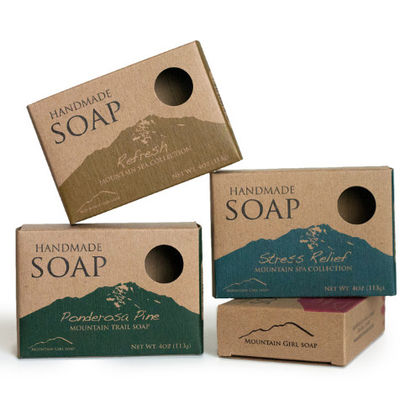 L'emballage réutilisé de savon du carton 350gsm enferme dans une boîte l'impression gravante en refief