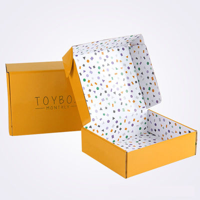 E non toxique réutilisé cannelure a ridé le logo de expédition de papier d'impression de boîte