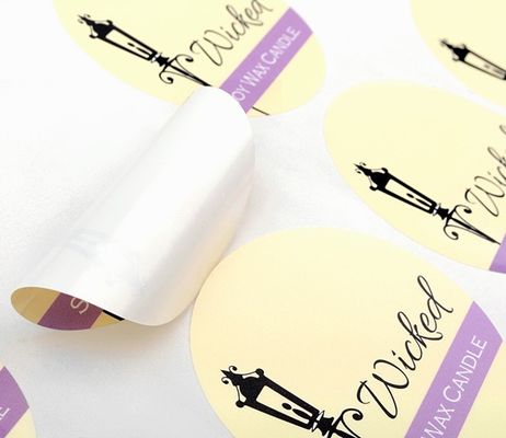 AQU vernissent l'autocollant auto-adhésif Rolls de label de Logo Pantone CMYK