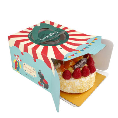boîte de gâteau d'anniversaire du carton 300gsm en vrac la couleur de CMYK Pantone