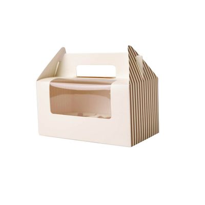 Couleur faite sur commande réutilisée de 400gsm FBB Mini Cake Box With Handle