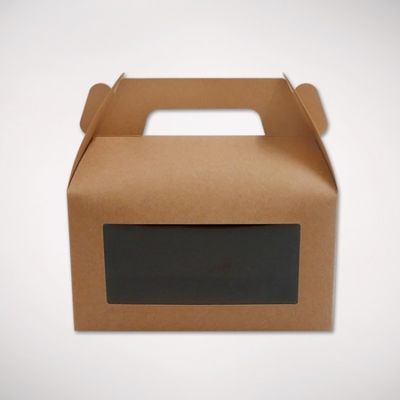 Boîtes faites sur commande d'emballage alimentaire de la taille 8cm de boulangerie de gâteau avec la poignée