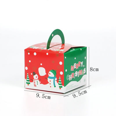 Gâteau de Noël vernissant les boîtes faites sur commande d'emballage alimentaire avec la fenêtre