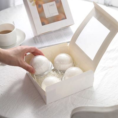 Le tarte de fenêtre de C2S Art Paper White Bakery Box s'est admirablement enveloppé