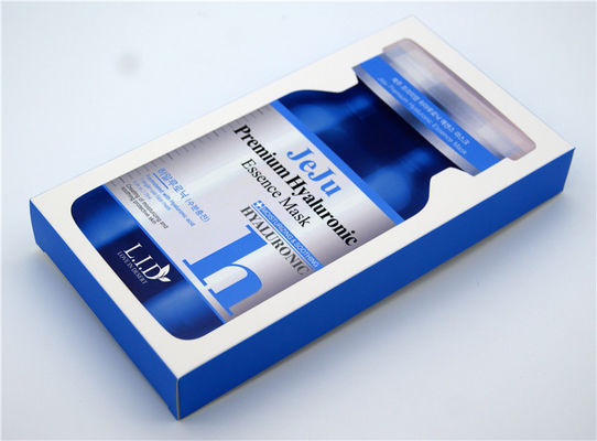 Le panneau argenté du masque 300gsm d'essence a imprimé les boîtes cosmétiques Logo Printed