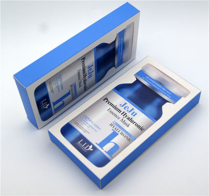 Le panneau argenté du masque 300gsm d'essence a imprimé les boîtes cosmétiques Logo Printed