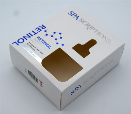 Logo Lotion Essence Cosmetic Packaging adapté aux besoins du client enferme dans une boîte avec des insertions