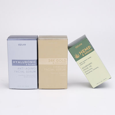 Bouteille de parfum argentée de carte de CMYK 350gsm empaquetant Logo Printed Boxes