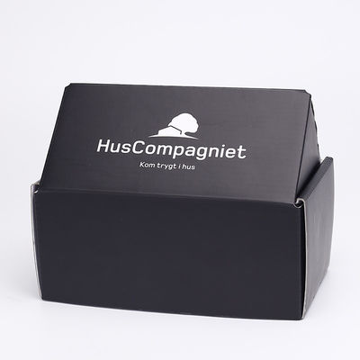 Revêtement UV se pliant de boîte d'emballage de Tab Lock Gable Corrugated Paper