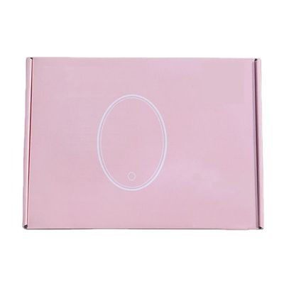 Carton d'expédition rose blanc bleu ridé de CCNB C2S C1S écologique