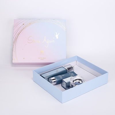 300gsm bleu rose Art Paper Custom Luxury Apparel enferme dans une boîte l'estampillage chaud