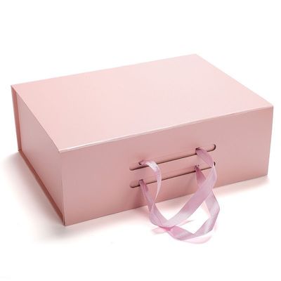 Boîtes en carton UV pliables de paquet plat d'ODM de revêtement avec le ruban