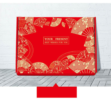 boîte-cadeau de carton du paquet 800gsm plat avec la forme faite sur commande de couvercles