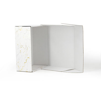 Couvercle et caisses d'emballage basses de cadeau de papier de 150gsm emballage avec la douille de poignée