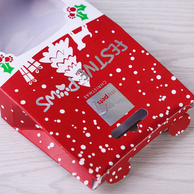 Logo fait sur commande de présentation de boîte-cadeau créatifs de l'empaquetage CMYK Windowed