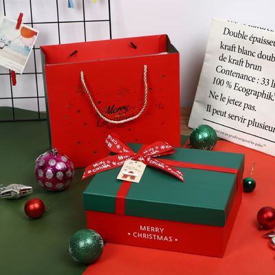 Réutilisé 2 morceaux 250g Art Paper Cardboard Gift Boxes avec des couvercles
