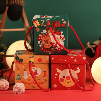 Plein de papier écologique de l'impression PMS CMYK enferme dans une boîte Noël décoratif