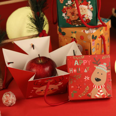 Plein de papier écologique de l'impression PMS CMYK enferme dans une boîte Noël décoratif