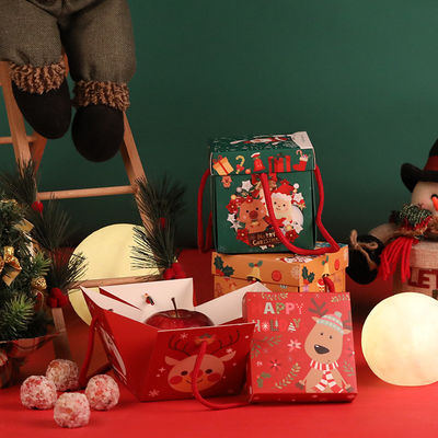 Plein de papier écologique de l'impression PMS CMYK enferme dans une boîte Noël décoratif