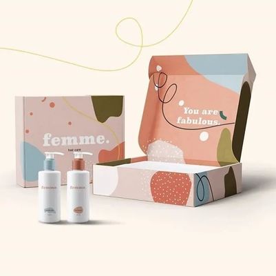 Boîte ondulée faite sur commande de empaquetage pliable d'annonce d'impression offset de la boîte 4C de CCNB