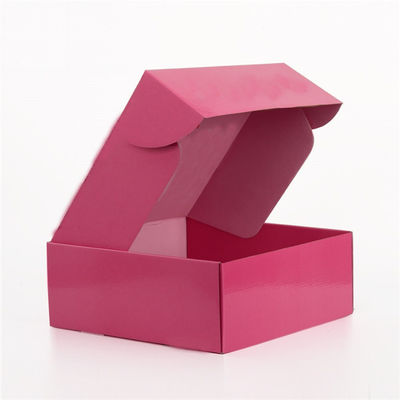 Emballage a ridé l'envoi rose de 300gsm 2mm FBB enferme dans une boîte le logo fait sur commande