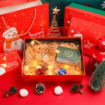 L'emballage de Noël de livre à couverture dure de carton enferme dans une boîte n'importe quelle couleur de PMS