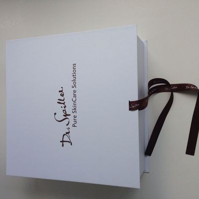 Boîte-cadeau rigide pliable de Noël 900GSM du carton 1.5mm complètement blanc