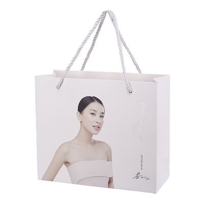 Logo stratifié de empaquetage de achat de C1S Art Paper Tote Bags Custom