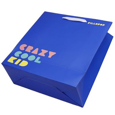 Sacs en papier imprimables de C1S avec la poignée de corde