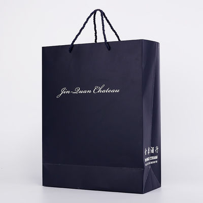 Couleur faite sur commande de noir du vêtement FSC Matte Printable Paper Bags White