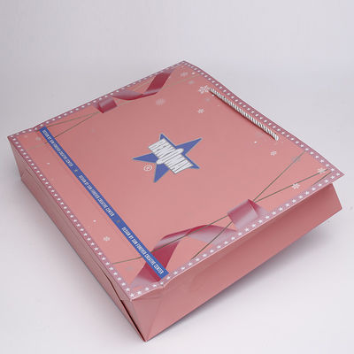 Sacs en papier imprimables de C1S avec la poignée de corde