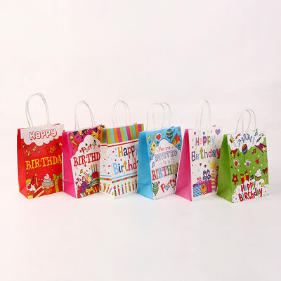Sacs en papier 350GSM imprimables pour le cadeau d'anniversaire