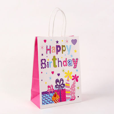 Sacs en papier 350GSM imprimables pour le cadeau d'anniversaire