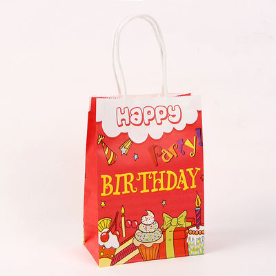 Sacs en papier 350GSM imprimables pour le cadeau d'anniversaire