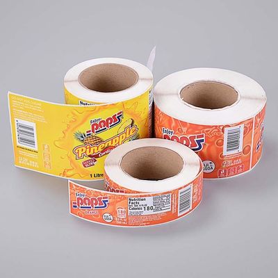 Autocollants de impression faits sur commande privés de LOGO Adhesive Direct Thermal Paper