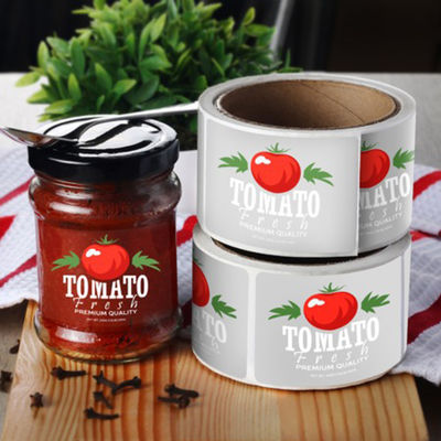 Imprimez propre petit pain adhésif d'autocollant de Logo Products Packages Vinyl BOPP
