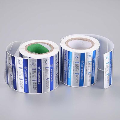 Style multi de tache de couleur de polypropylène d'autocollants faits sur commande carrés de label