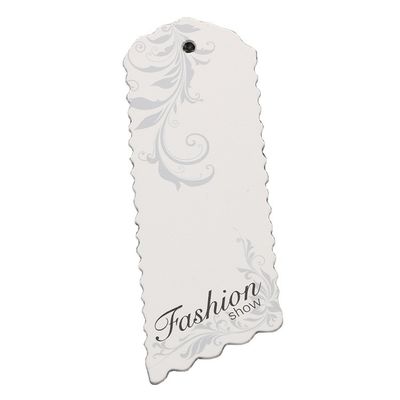 Carton de Debossed de relief par rectangle Logo Recycled Hang Tag 300gsm