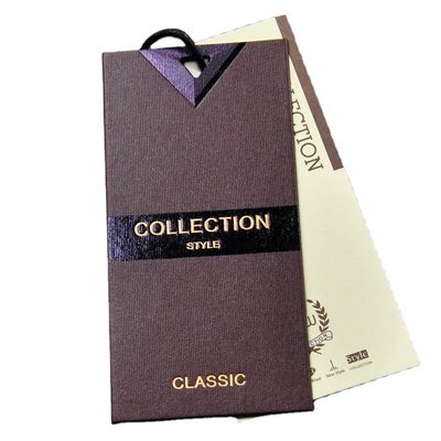 La ficelle CMYK de produit d'habillement a personnalisé Hang Tag Custom Logo