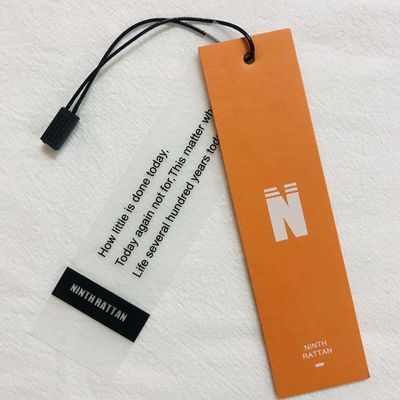 Le mariage d'OEM Debossing vous remercient oscillation Hang Tag With Rope de carton