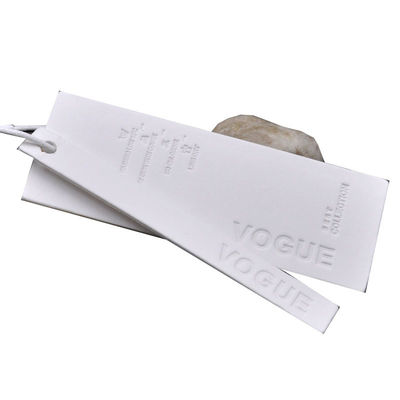 PVC de relief Hang Tags For Clothing fait sur commande lavable d'Eco de marque