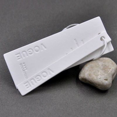 PVC de relief Hang Tags For Clothing fait sur commande lavable d'Eco de marque
