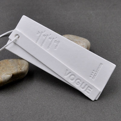 PVC de relief Hang Tags For Clothing fait sur commande lavable d'Eco de marque