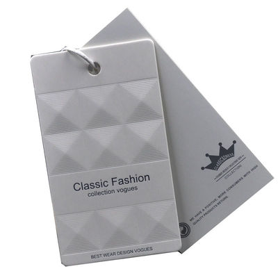 OEM Debossing de relief par DIY a personnalisé Hang Tag With String