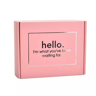 Caisses d'emballage roses de cadeau de CMYK avec le ruban