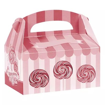 L'emballage alimentaire fait sur commande du carton CMYK enferme dans une boîte le gâteau de mariage d'anniversaire