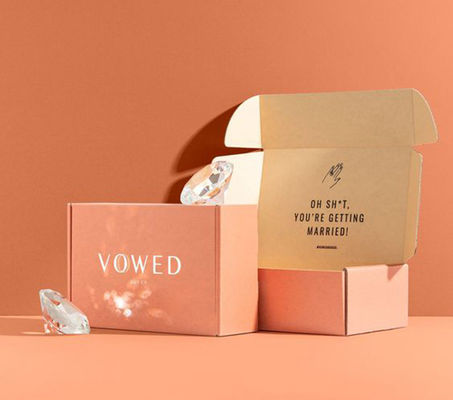 Boîte de papier ondulée d'emballage de bloc supérieur d'OEM favorable à l'environnement