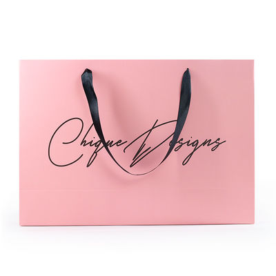 Sacs en papier imprimables faits sur commande de LOGO Cosmetics Gift CMYK avec la poignée
