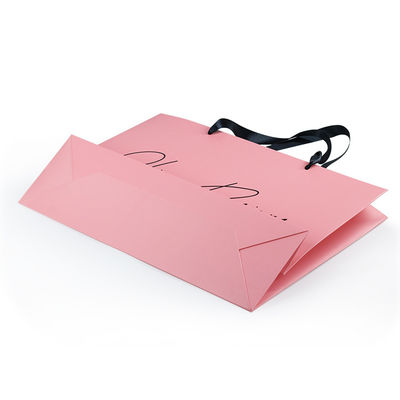 Sacs en papier imprimables faits sur commande de LOGO Cosmetics Gift CMYK avec la poignée