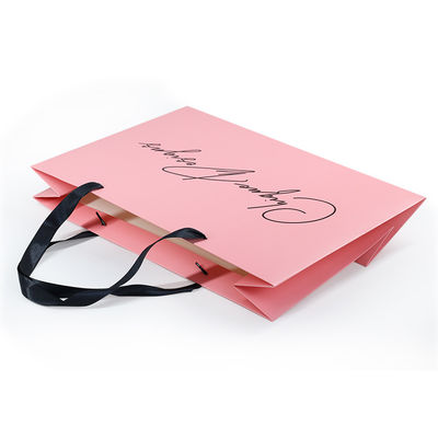 Sacs en papier imprimables faits sur commande de LOGO Cosmetics Gift CMYK avec la poignée